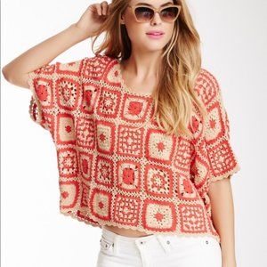 MINKPINK 'Soul Hunter' Crochet Tee Oversized Crop